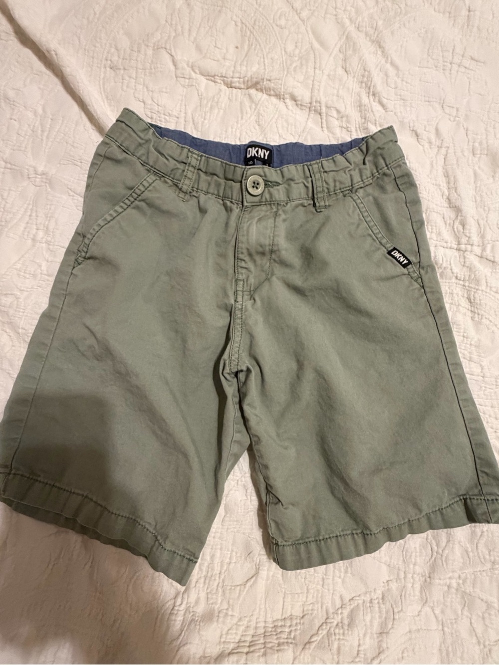 2 for$6✨DKNY Boys' Olive Green Shorts, Size 10